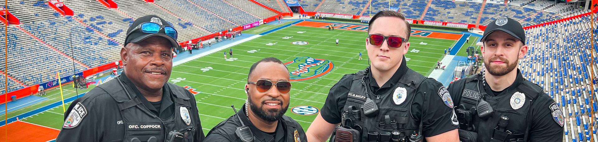 Officers at a Gator Game